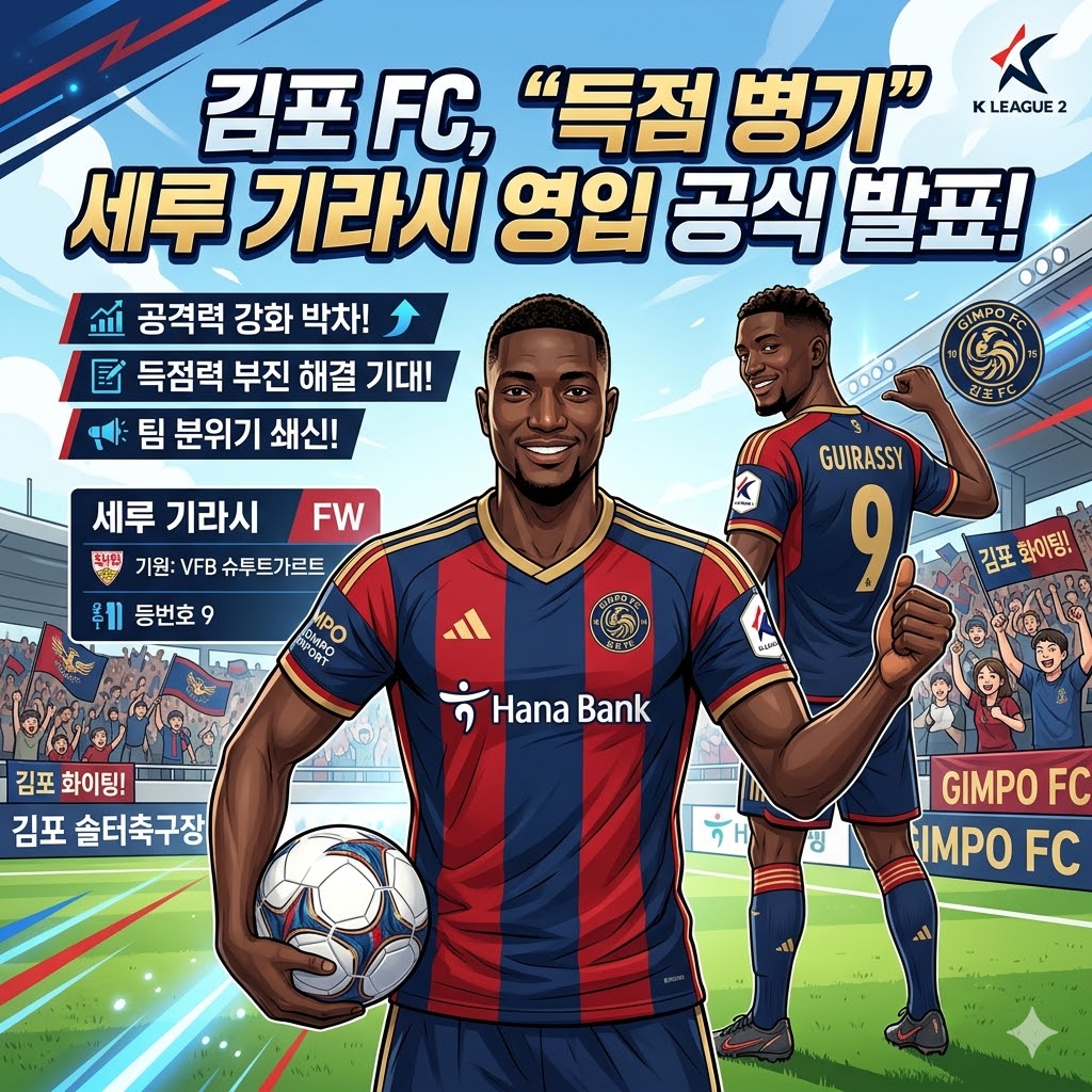 김포, [0골] 침묵 깬다! 기라시 특급 영입